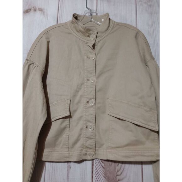 Sanctuary Jacket Ladies Small Tan Chino Light Weight - Picture 3 of 7